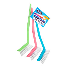 Dish Brush Set Washing Up Brushes Pot Sink Kitchen Sponge Cleaning x 3