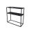 URBN Living (Black Marble) 90cm Console Table Free Standing With Metal Frame 3