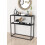 URBN Living (Black Marble) 90cm Console Table Free Standing With Metal Frame 5