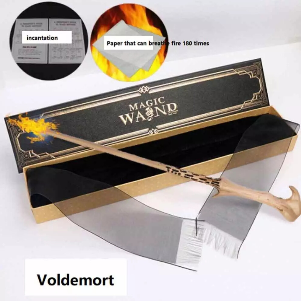 (Voldemort) Harry Potter Hermion/Voldemort Wand Real Flame Shooting Wand Real