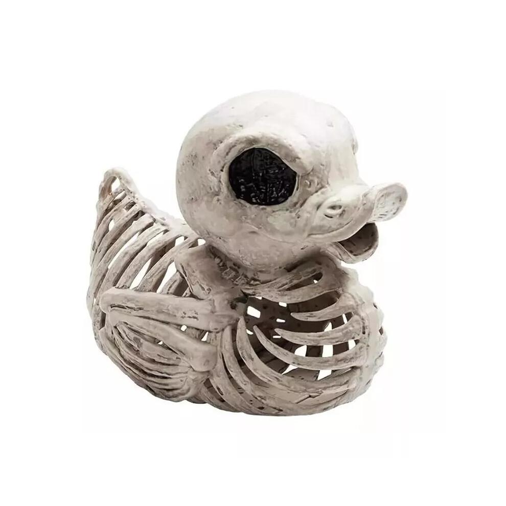 (1Pc) Duck Skeleton Plastic Bones for Spooky Halloween Decor, Indoor Outdoor Props