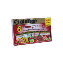 Alattar Pomegranate6 Natural Flavors in One Pack for a Unique Tea Experience Featuring 6 Distinct Natural Flavors 24 Tea bags