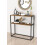 URBN Living (Walnut) 90cm Console Table Free Standing With Metal Frame 3