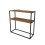 URBN Living (Walnut) 90cm Console Table Free Standing With Metal Frame 6