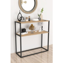 (Sapphire) 90cm Console Table Free Standing With Metal Frame