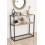 URBN Living (Sapphire) 90cm Console Table Free Standing With Metal Frame 1