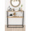 URBN Living (Sapphire) 90cm Console Table Free Standing With Metal Frame 3