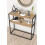 URBN Living (Sapphire) 90cm Console Table Free Standing With Metal Frame 4