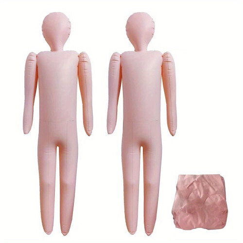 (2PCS) 152.4cm Full Size Inflatable Body Mannequin DIY Halloween Decorations Cosplay Props