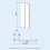 NES Home Bill 800mm Bi-Folding Shower Enclosure Door Panel Tempered Glass - Chrome 6