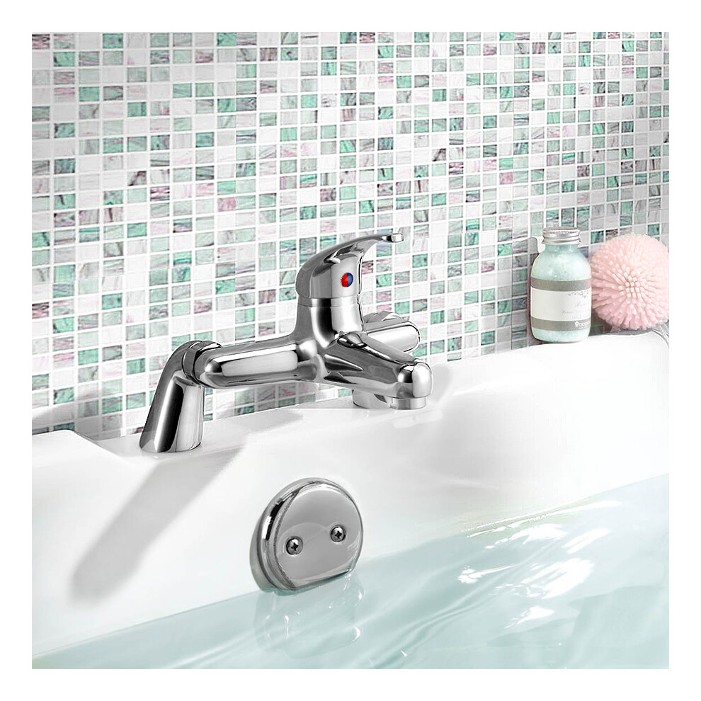 Bath Filler Mixer Tap Chrome Lever Bathroom Deck Mounted Faucet | Studio 5720552455886