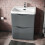 NES Home Merton 600mm Freestanding Basin Vanity Unit Dark Grey 2