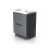 NES Home Merton 600mm Freestanding Basin Vanity Unit Dark Grey 6