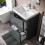 NES Home Merton 600mm Freestanding Basin Vanity Unit Dark Grey 3