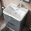 NES Home Merton 600mm Freestanding Basin Vanity Unit Dark Grey 5