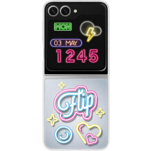Custodia Samsung Galaxy Z Flip 6 Neon Flipsuit Grigio - EF-ZF741CTEGWW