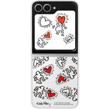 Samsung Galaxy Z Flip 6 Flipsuit Case Keith Haring Edition White
