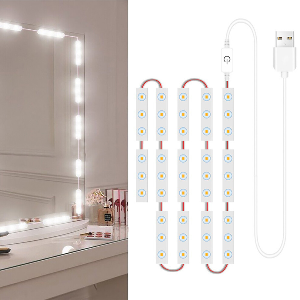 (30LEDs) LED Makeup Mirror Lights Dimmable Touch Control Vanity Bathroom Dresser Mirror Light-image-OPC-PF7SRVX-NEW