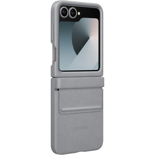 Samsung Coque - Kindsuit - Galaxy Z Flip 6 - Cuir véritable - Gris - Souple 1