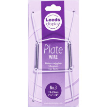 (White, No.3 :  19-25cm, 7.5"- 10") Wire Plate Hanger