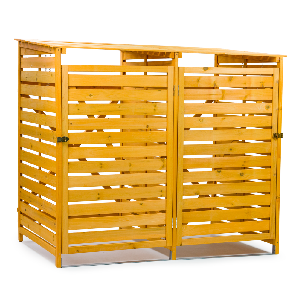 KCT 2 Wheelie Bin Storage Shed Hideaway for Outdoors