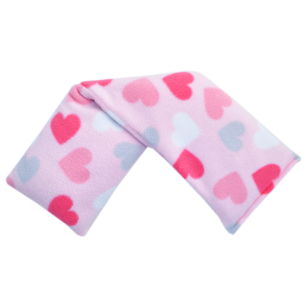 Vagabond Pink Hearts Fleece Lavender Wheat Bag