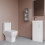 Balterley Vanity Basin Unit, Tap, and Toilet Set - Gloss White/Chrome 4