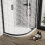 Balterley 1000mm x 800mm Premium Shower Tray - Left Hand Offset Quadrant  - White 4