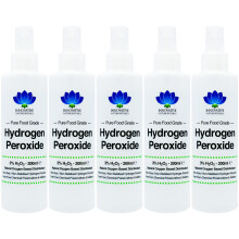 3% Food Grade Hydrogen Peroxide - 5 x 200ml BPA Free Spray Bottles