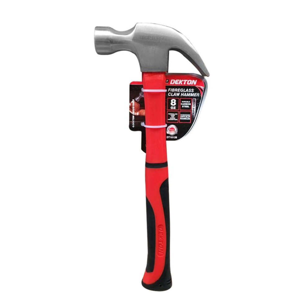 CLAW HAMMER FIBREGLASS 8OZ, DT10128, 6