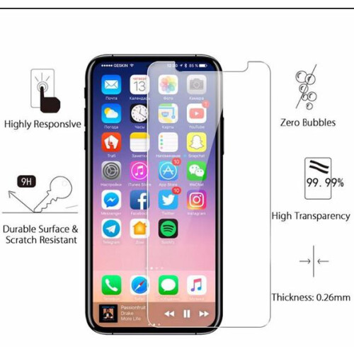 53 / 5,000 Αποτελέσματα μετάφρασης 3-Pack Tempered Glass All iPhone X/XS/8 Plus/7 Plus/7/8 1