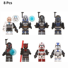(Red) Star Wars Building Block Toy Mini Figures Abs Plastic Model Doll Kids Fans Gift