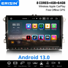 9" 8-Core Android 13 Car Stereo For VW Crafter Caddy Polo 6R Transporter T6 Skoda Yeti 64GB Satnav DAB+ CarPlay