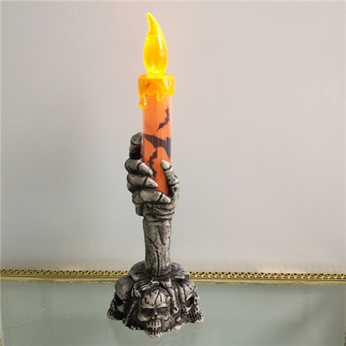 (Orange) Skull Ghosts Party Candle Lights Halloween Lights 2