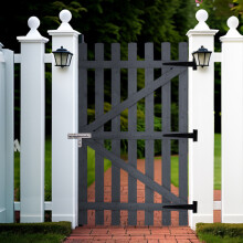 Garden Wood Fence Gate with Latch