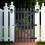 Living And Home Garden Wood Fence Gate with Latch 1
