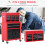 Homcom Portable Toolbox Tool Box Top Chest Cabinet Garage Storage Roll Cab Red New 3