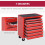Durhand DURHAND Roller Tool Cabinet Storage Chest Box Garage Workshop 7 Drawers Red 2