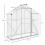 Outsunny Outsunny 6 x 2.5ft Polycarbonate Greenhouse Aluminium Green House, Silver 2