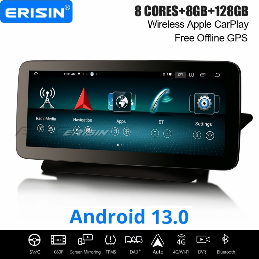 12.3" 8-Core Android 13 Car Stereo For Mercedes E-Class W207 C207 A207 2009-2012 Dab+ Satnav Carplay Wifi 8Gb+128Gb 737655237450