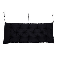 (Black) 120cm W x 50cm D Outdoor Waterproof Benches Seat Cushion