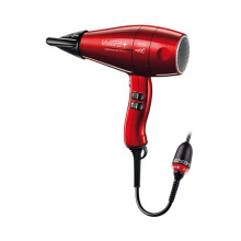Valera Swiss Silent Jet 8500 Ionic Rotocord Hair Dryer - Red - Powerful, Quiet, and Professional Styling with Tangle-Free Cord and Ionic Technology