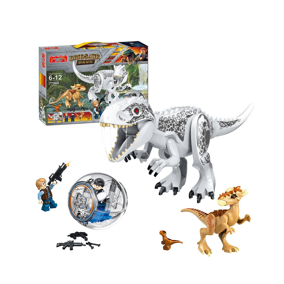 (Style E) Jurassic Dinosaur Building Block Toy Action Figure Model T Rex Plastic Kid Gift