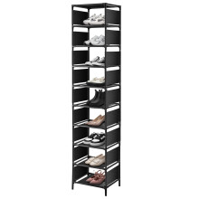 10 TIER SHOE RACK STAND COMPACT SPACE SAVING STORAGE ORGANISER SHELF