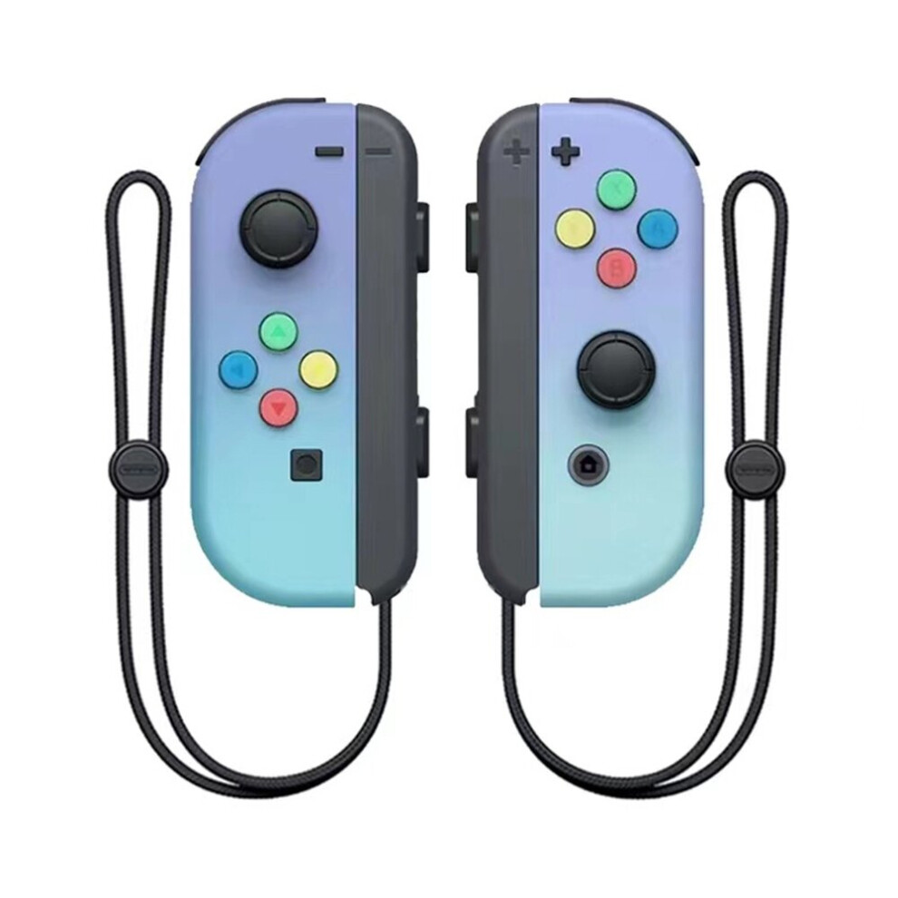 (Purple Cyan) Wireless Joy Pair Controller Compatible For Switch Gamepad Joystick Replacement