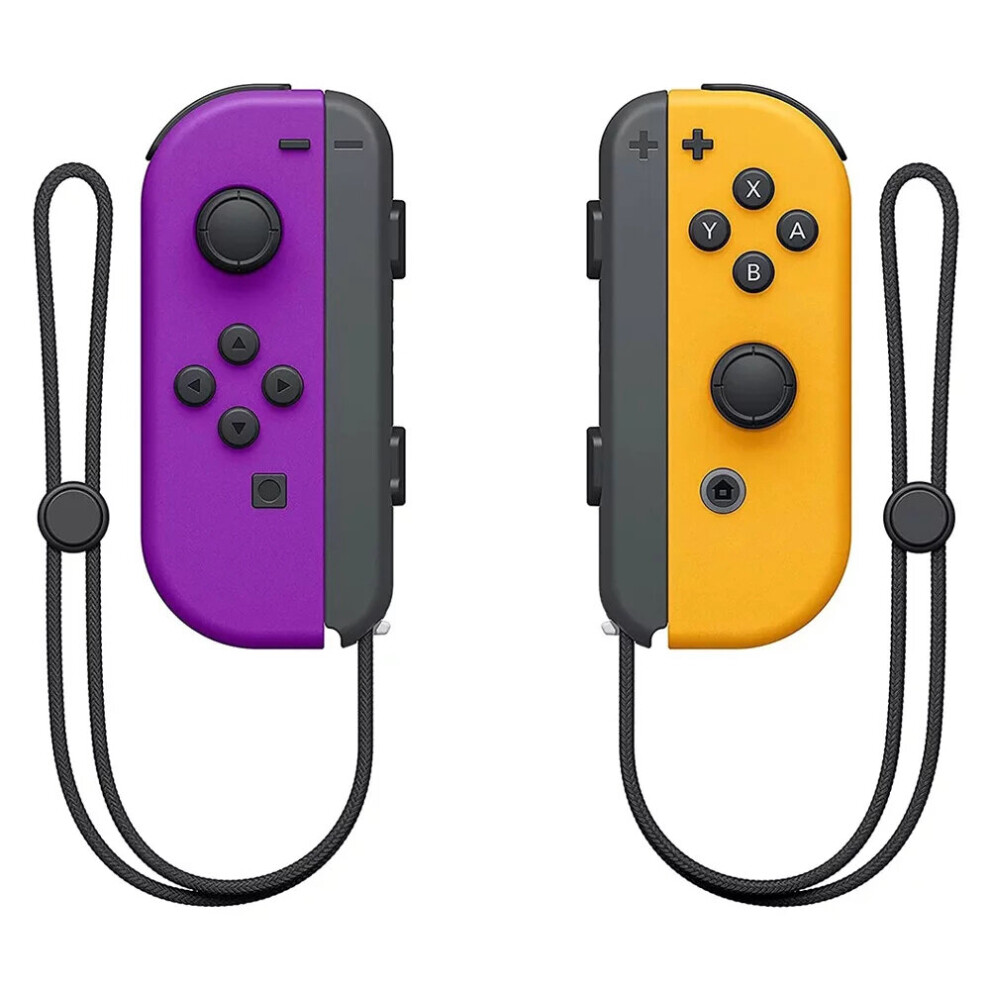 (Purple Yellow) Wireless Joy Pair Controller Compatible For Switch Gamepad Joystick Replacement