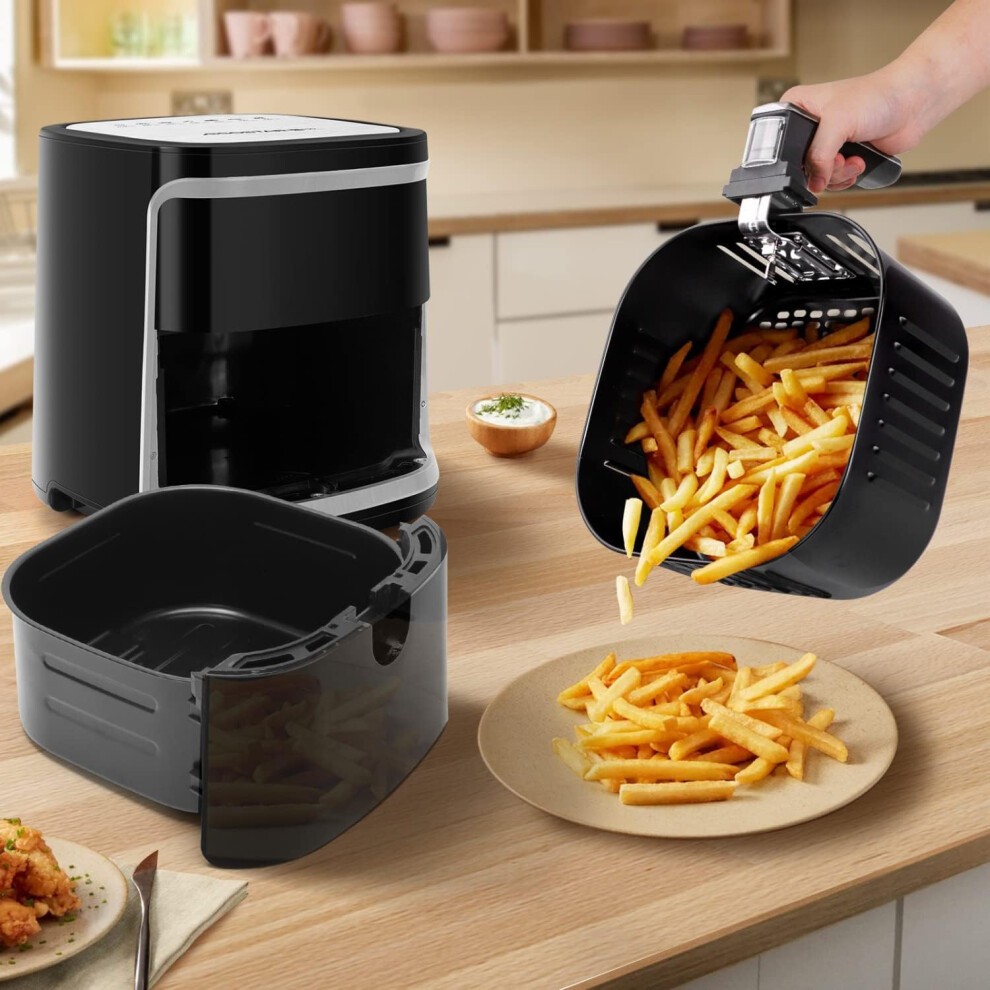 7l-1900w--air-fryer-7l--air-fryers-oven-for-home-use-1900w-with-rapid-air-circulation--app-smart-control--8-presets--cookbook--black---cube-smart