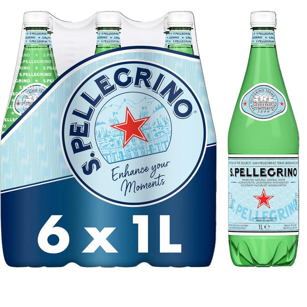 San Pellegrino Sparkling Natural Mineral Water 6x1L