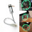USB Gadget Durable Adjustable Mini Flexible Fan LED Light USB Fan Time Clock Desktop Clock Cool Gadget Time Display 9