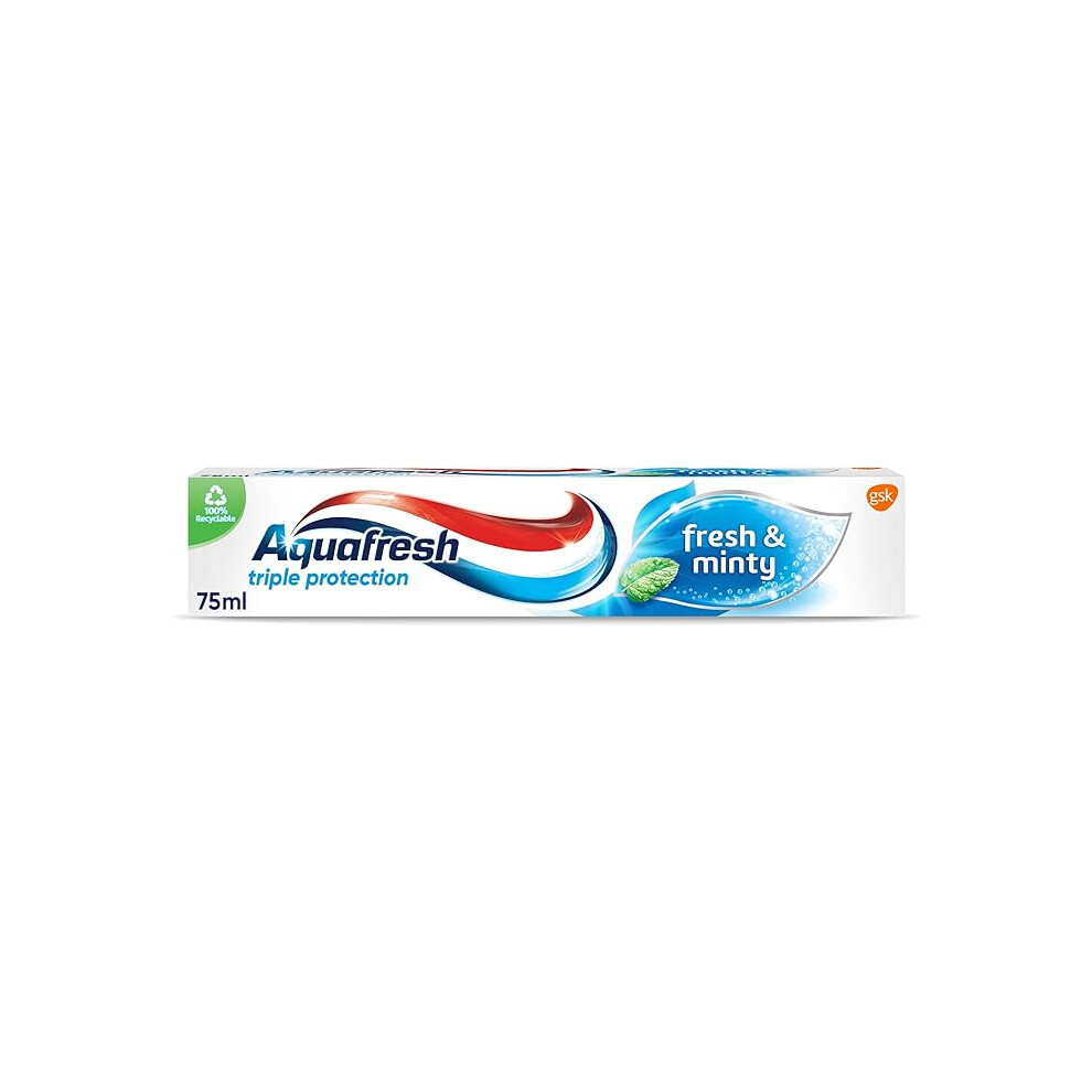 Aquafresh Toothpaste Triple Protection Fresh & Minty, 75 Ml (Pack Of 1)